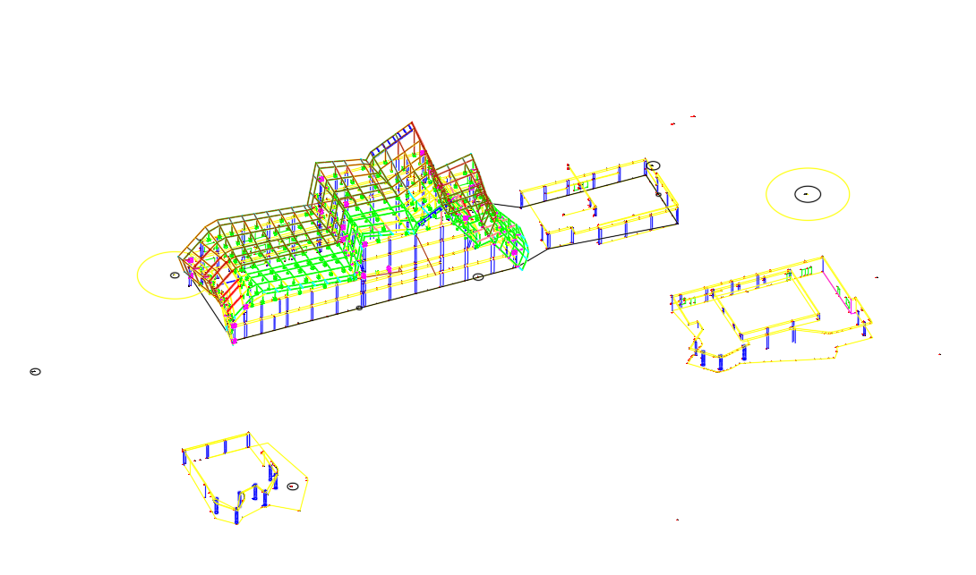 Transfer of the prepared project to the building by means of a topographer